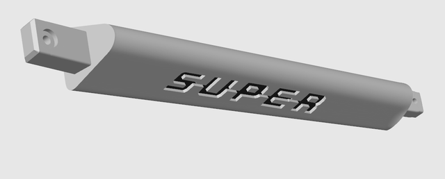 Branche Custom Logo SUPER Couleur diverse, Volant 3b en 50cm, Lot de 3