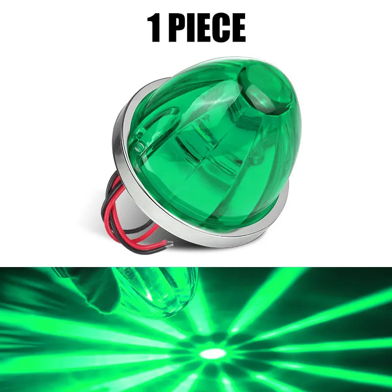 12V 24V Big Watermelon Led Marker Light Turn Signal Lamp Indicators Warning Light For Truck Trailers Caravan Bus Van Lorry