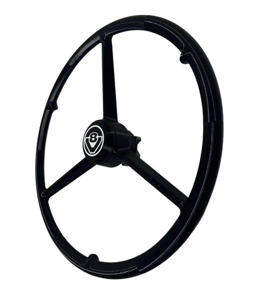 Volant 3 branches 53 Cm Noir V8 SCANIA, volant de jeux vidéo et simulateurs de conduite