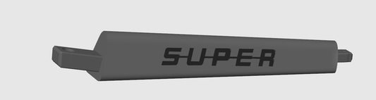 Branche Custom Logo SUPER Couleur diverse, Volant 3b en 50cm, Lot de 3