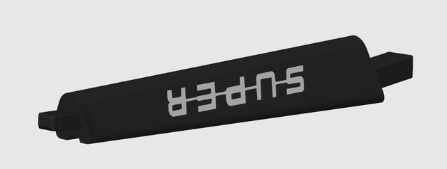 Branche Custom Logo SUPER Couleur diverse, Volant 3b en 50cm, Lot de 3