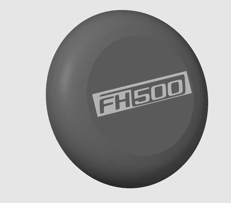 Capôt Logo FH500 pour volant 53 cm