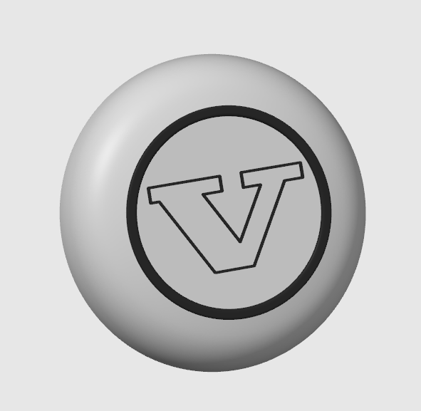 Capôt Logo Volvo pour volant 53 cm