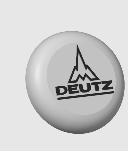 Capôt Logo Deutz pour volant 53 cm