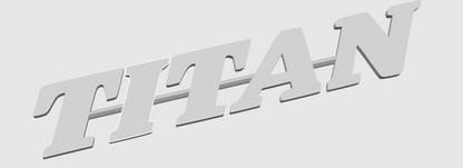 TITAN – Logo et décorations puissantes pour setup gaming, bureau et camions. Un design impactant et durable pour personnaliser votre univers