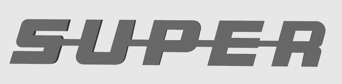 SUPER – Logo et décorations modernes pour setup gaming, bureau et camions. Un design unique et durable pour affirmer votre style