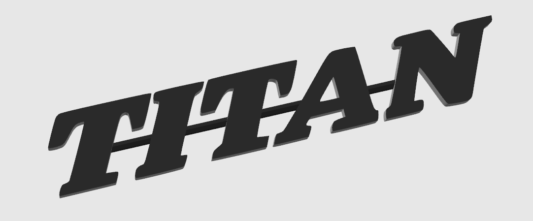 TITAN – Logo et décorations puissantes pour setup gaming, bureau et camions. Un design impactant et durable pour personnaliser votre univers