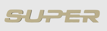 SUPER – Logo et décorations modernes pour setup gaming, bureau et camions. Un design unique et durable pour affirmer votre style