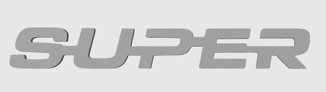 SUPER – Logo et décorations modernes pour setup gaming, bureau et camions. Un design unique et durable pour affirmer votre style