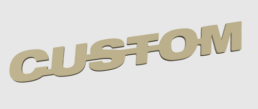 CUSTOM – Maßgeschneiderte Logos und Dekorationen für Gaming-Setups, Büros und LKWs. Ein einzigartiges und langlebiges Design, um Ihren Stil zum Ausdruck zu bringen.