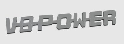 V8 POWER – Logo et décorations inspirés par la performance. Parfait pour setup gaming, bureau et camions. Design puissant et durable