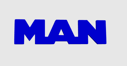 MAN – Logo et décorations uniques pour setup gaming, bureau et camions. Un design moderne et durable pour un style personnalisé