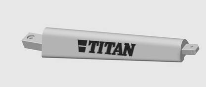 Branche Custom Logo TITAN, Couleur diverse, volant 3b en 50cm, Lot de 3