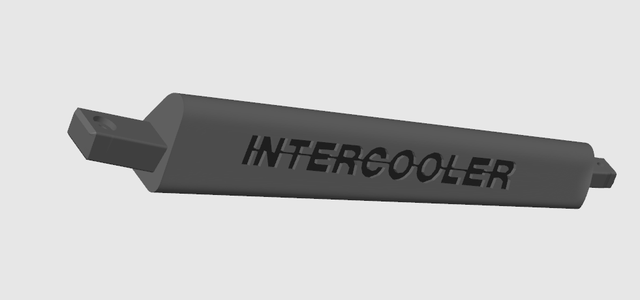 Branche Custom Logo Intercooler, Couleur diverse, volant 3B en 50cm, Lot de 3.