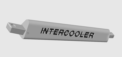 Branche Custom Logo Intercooler, Couleur diverse, volant 3B en 50cm, Lot de 3.